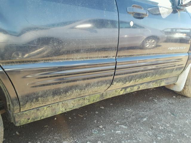 JF1SF65691H754496 - 2001 SUBARU FORESTER S BLACK photo 9