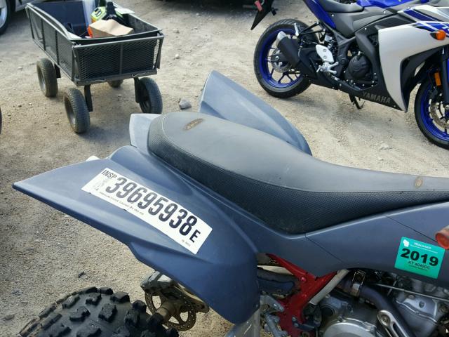 JY4AJ20YXZC024123 - 2007 YAMAHA YFZ450 GRAY photo 6