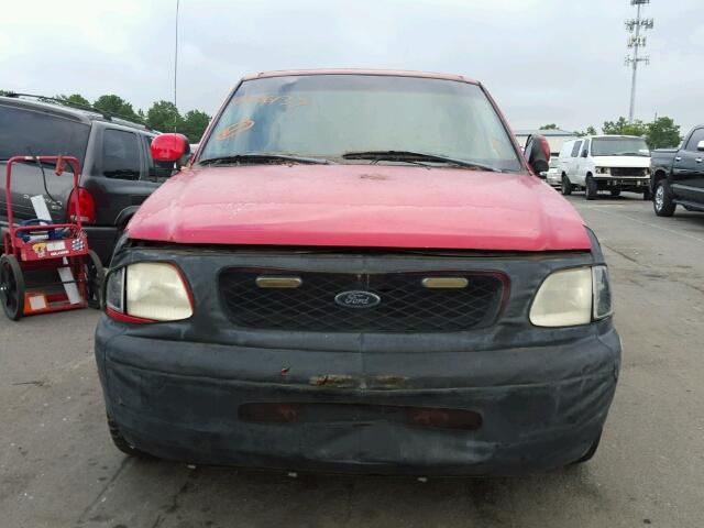 1FTZF1763WNB28637 - 1998 FORD F150 RED photo 9