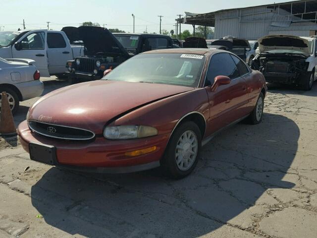 1G4GD2215W4710173 - 1998 BUICK RIVIERA RED photo 2