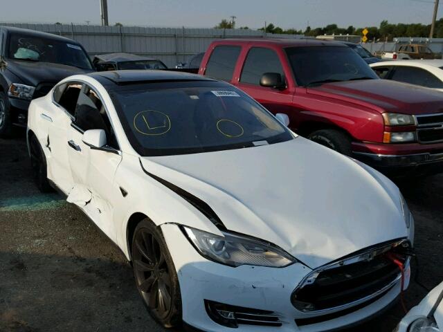 5YJSA1CN9CFP03234 - 2012 TESLA MODEL S WHITE photo 1