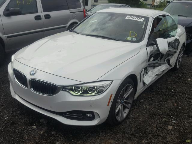 WBA3T7C5XFPW79177 - 2015 BMW 435 XI WHITE photo 2