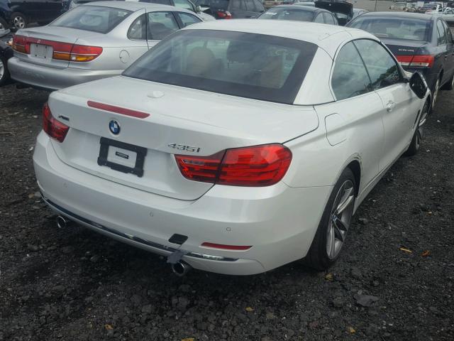 WBA3T7C5XFPW79177 - 2015 BMW 435 XI WHITE photo 4