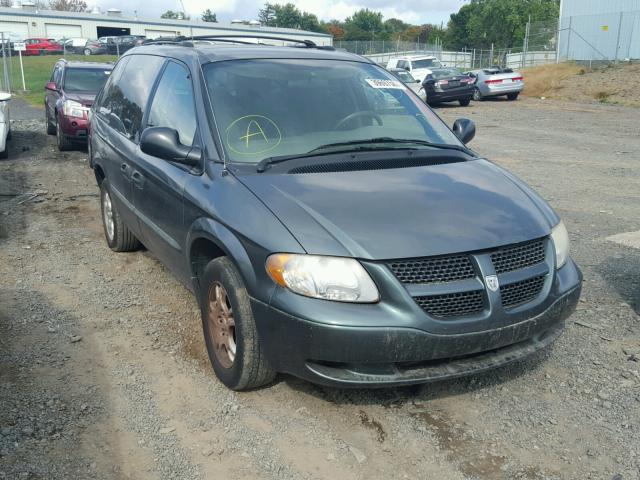 1D4GP25R53B296111 - 2003 DODGE CARAVAN SE GREEN photo 1