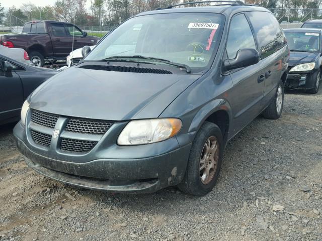 1D4GP25R53B296111 - 2003 DODGE CARAVAN SE GREEN photo 2