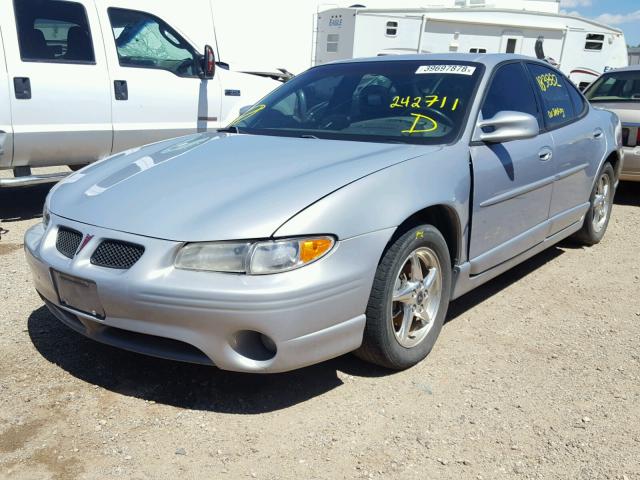 1G2WR5212YF242711 - 2000 PONTIAC GRAND PRIX SILVER photo 2
