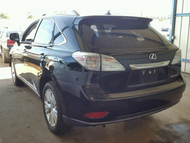 JTJBC1BA0B2042104 - 2011 LEXUS RX 450 BLACK photo 3