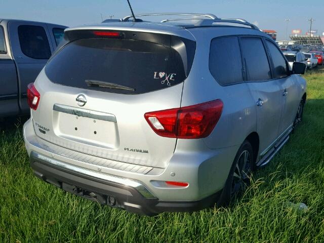 5N1DR2MN5HC651123 - 2017 NISSAN PATHFINDER SILVER photo 4