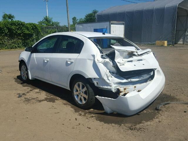 3N1AB61EX8L644439 - 2008 NISSAN SENTRA 2.0 WHITE photo 3