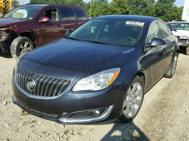 2G4GK5EX3E9226828 - 2014 BUICK REGAL BLACK photo 2