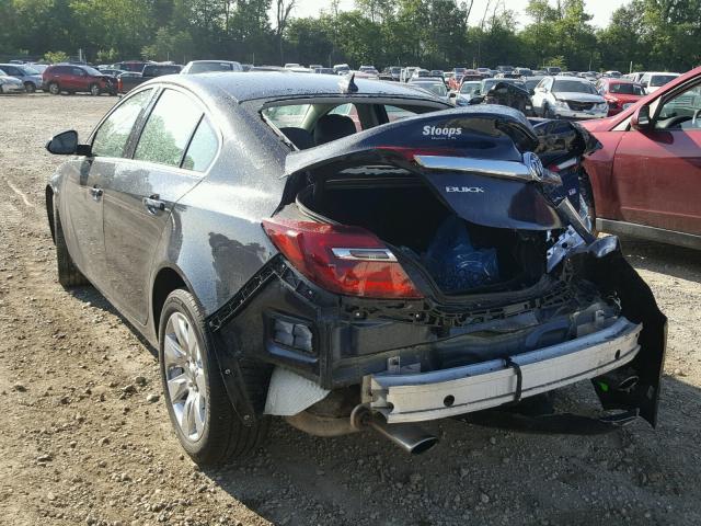 2G4GK5EX3E9226828 - 2014 BUICK REGAL BLACK photo 3