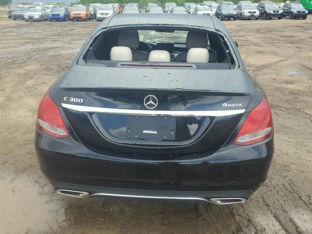 WDDWF4KB7JR395862 - 2018 MERCEDES-BENZ C 300 4MAT BLACK photo 9