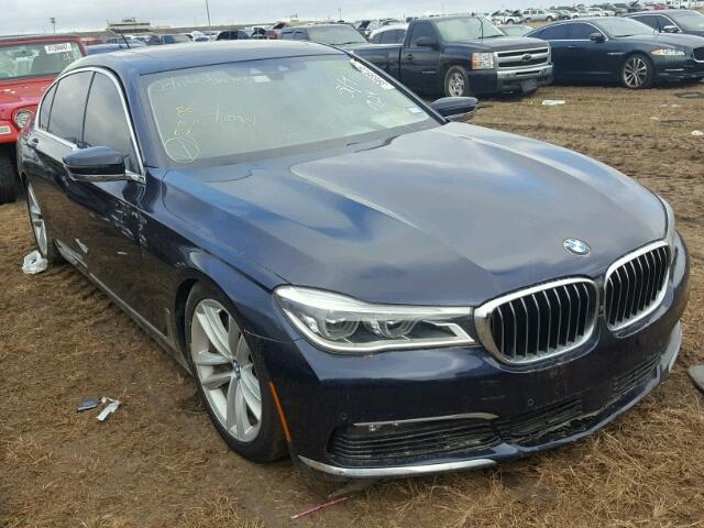 WBA7F0C51GGL99293 - 2016 BMW 750 BLUE photo 1