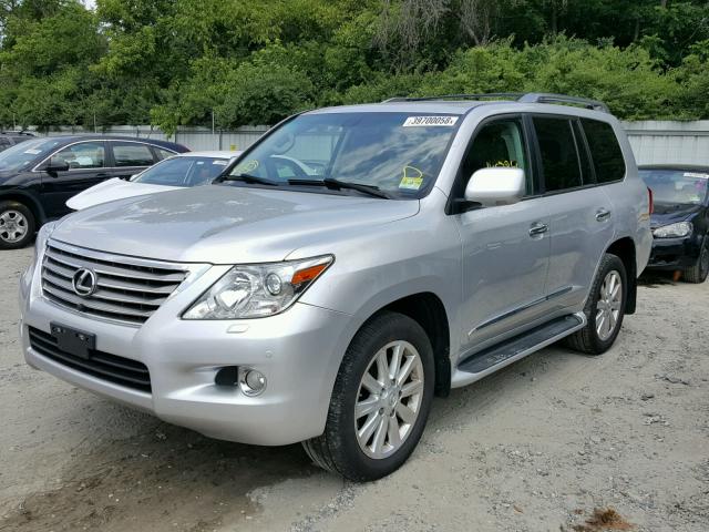 JTJHY7AX2A4037350 - 2010 LEXUS LX 570 SILVER photo 2