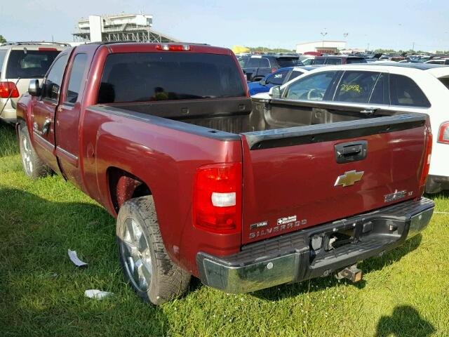 1GCEC29069Z269026 - 2009 CHEVROLET SILVERADO MAROON photo 3