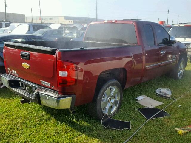 1GCEC29069Z269026 - 2009 CHEVROLET SILVERADO MAROON photo 4