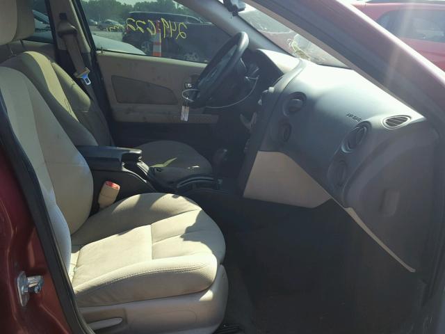 2G2WP522X51243123 - 2005 PONTIAC GRAND PRIX MAROON photo 5