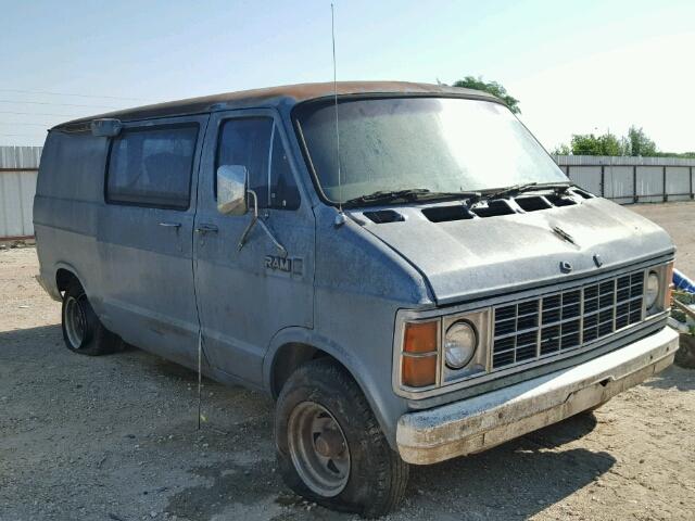 2B7GB13H6FK297542 - 1985 DODGE RAM VAN B1 GRAY photo 1