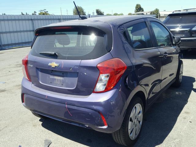 KL8CB6SA2HC779744 - 2017 CHEVROLET SPARK LS PURPLE photo 4