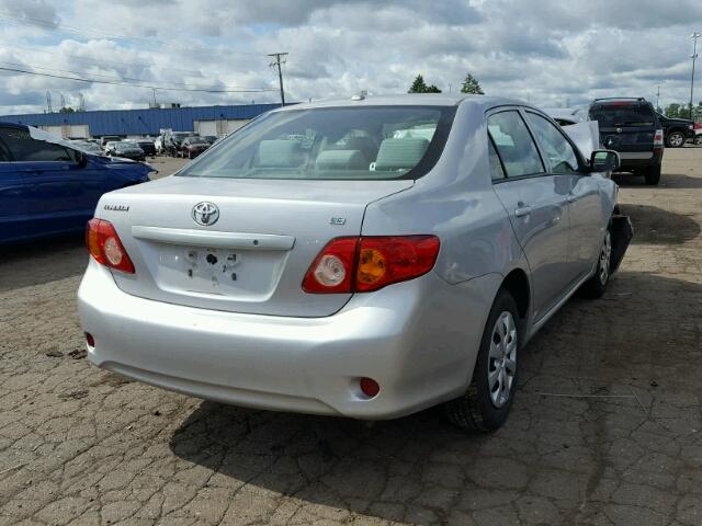 1NXBU4EEXAZ267371 - 2010 TOYOTA COROLLA BA SILVER photo 4