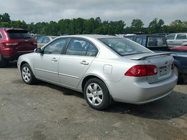 KNAGE123885251454 - 2008 KIA OPTIMA LX/ SILVER photo 3