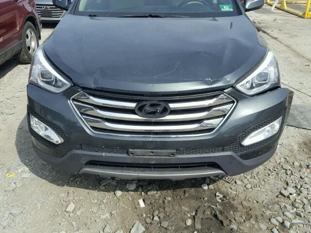 5XYZW3LA2DG017491 - 2013 HYUNDAI SANTA FE S GREEN photo 9