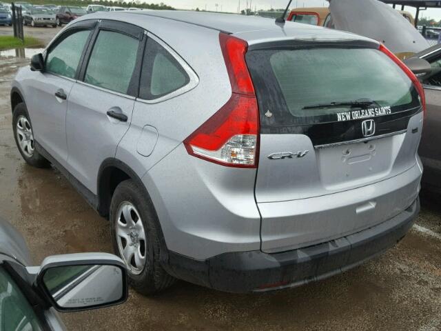 3CZRM3H35EG703800 - 2014 HONDA CR-V LX GRAY photo 3