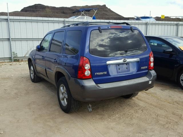 4F2CZ06135KM54113 - 2005 MAZDA TRIBUTE BLUE photo 3