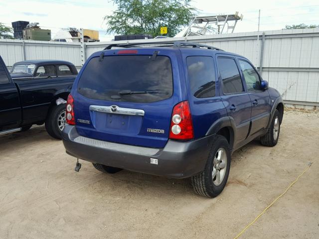 4F2CZ06135KM54113 - 2005 MAZDA TRIBUTE BLUE photo 4