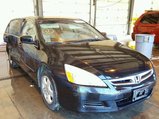 1HGCM56326A121522 - 2006 HONDA ACCORD SE BLACK photo 1