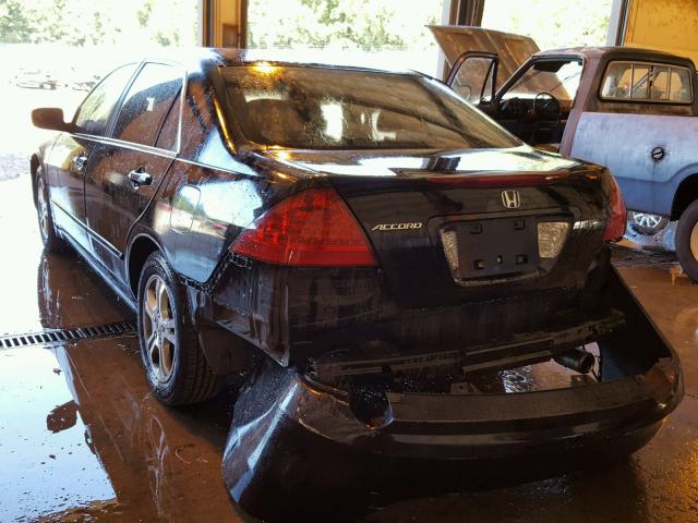 1HGCM56326A121522 - 2006 HONDA ACCORD SE BLACK photo 3