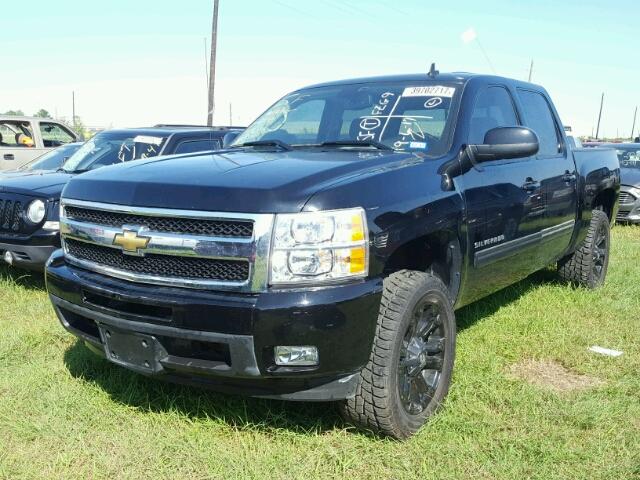 3GCPCTE06BG234707 - 2011 CHEVROLET SILVERADO BLACK photo 2