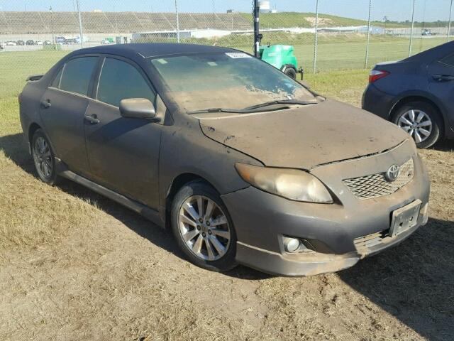 1NXBU4EE9AZ218128 - 2010 TOYOTA COROLLA GRAY photo 1