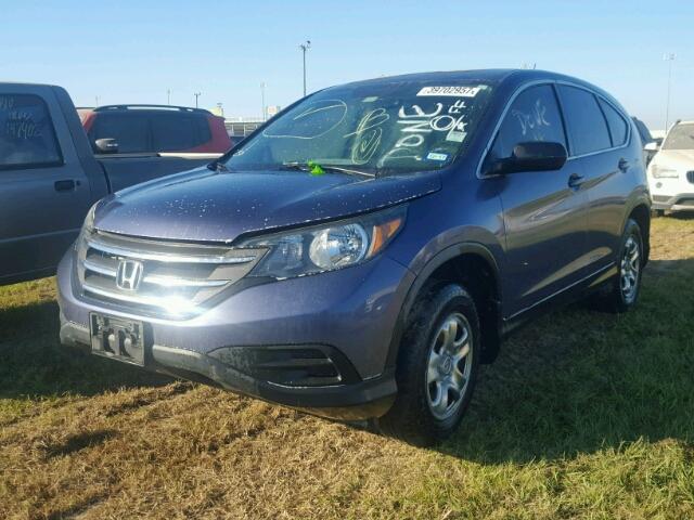 3CZRM3H37DG703814 - 2013 HONDA CR-V BLUE photo 2