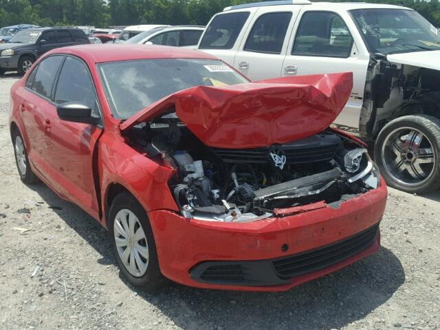 3VW2K7AJ5EM257482 - 2014 VOLKSWAGEN JETTA BASE 红色 照片 1