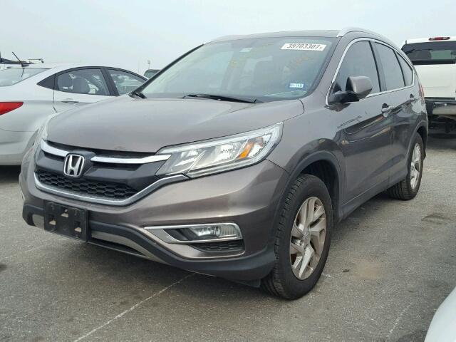 2HKRM3H76FH508550 - 2015 HONDA CR-V EXL GRAY photo 2