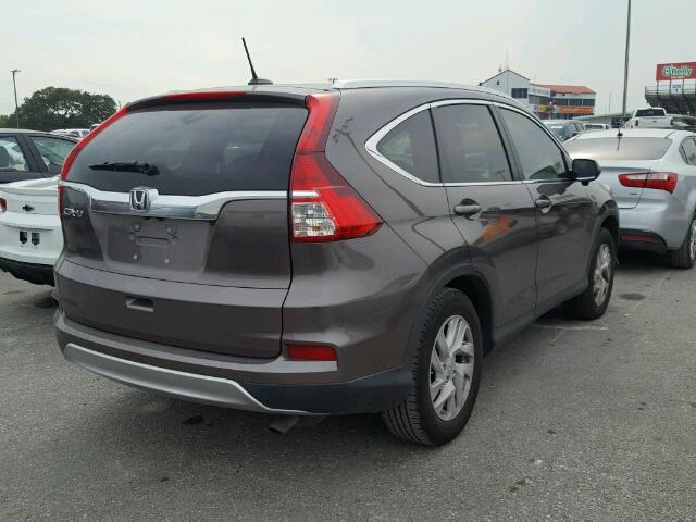 2HKRM3H76FH508550 - 2015 HONDA CR-V EXL GRAY photo 4