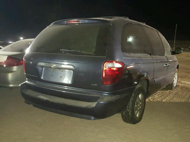 2A4GP44R27R192509 - 2007 CHRYSLER TOWN & COU BLUE photo 4