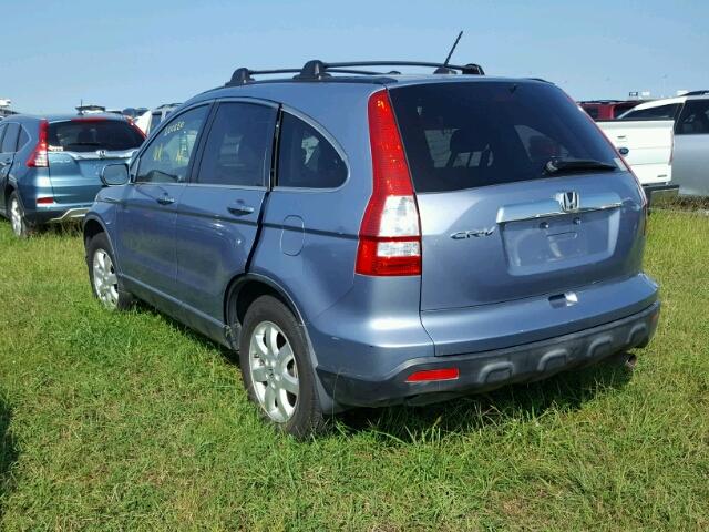 JHLRE38707C080603 - 2007 HONDA CR-V EXL BLUE photo 3