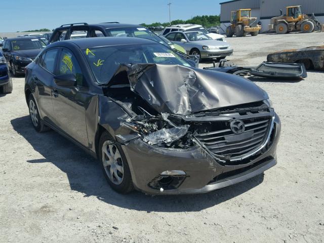 JM1BM1T77F1221965 - 2015 MAZDA 3 SV GRAY photo 1