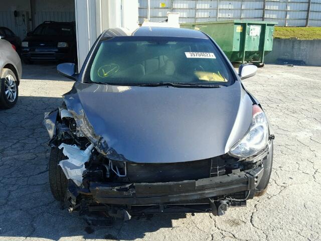 5NPDH4AE0DH260919 - 2013 HYUNDAI ELANTRA GL GRAY photo 9