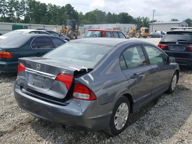 1HGFA15399L014671 - 2009 HONDA CIVIC VP GRAY photo 4