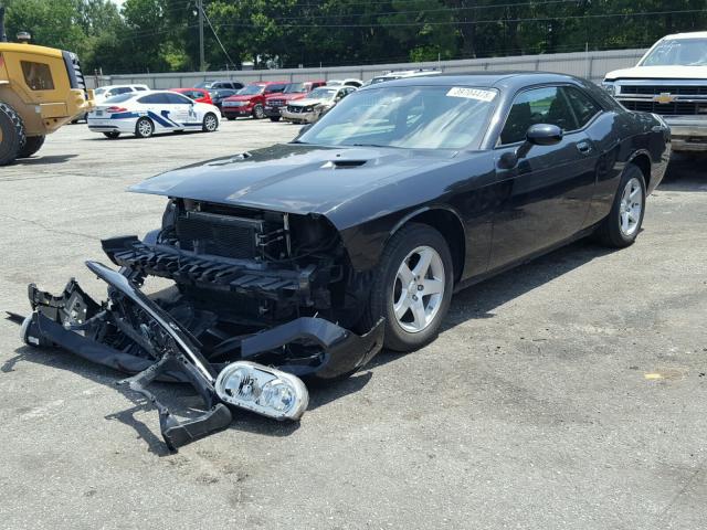 2B3LJ44V79H526532 - 2009 DODGE CHALLENGER BLACK photo 2