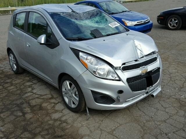 KL8CD6S95EC592848 - 2014 CHEVROLET SPARK 1LT SILVER photo 1