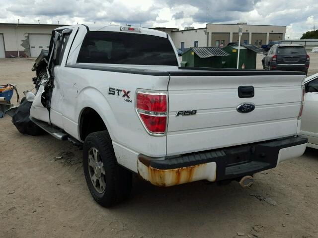 1FTRX14839FA23811 - 2009 FORD F150 WHITE photo 3