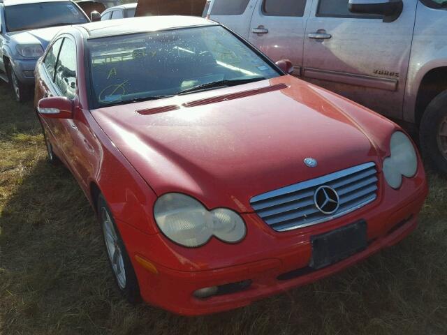 WDBRN47J02A220281 - 2002 MERCEDES-BENZ C RED photo 1