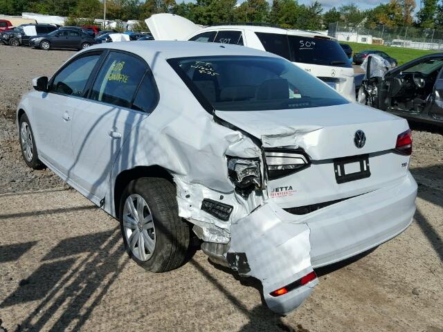 3VW2B7AJ3HM328537 - 2017 VOLKSWAGEN JETTA WHITE photo 3