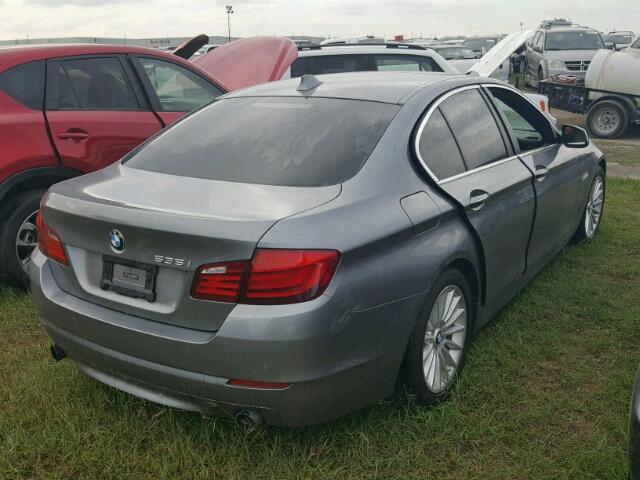 WBAFR7C50CC810079 - 2012 BMW 535 GRAY photo 4