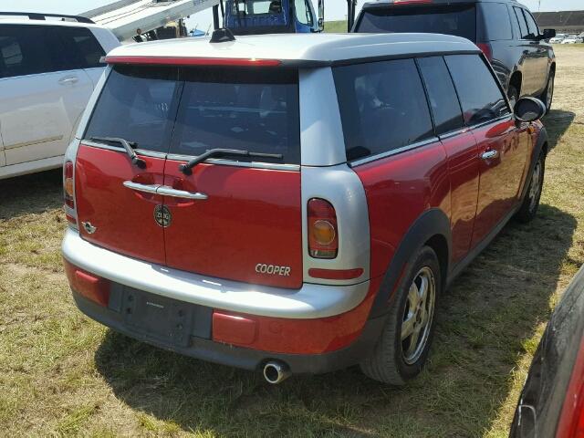 WMWML33529TX33550 - 2009 MINI COOPER CLU RED photo 4