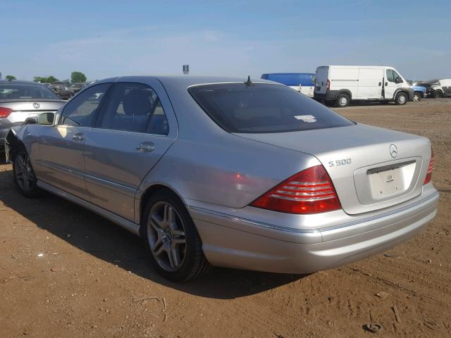 WDBNG75J16A471720 - 2006 MERCEDES-BENZ S 500 SILVER photo 3